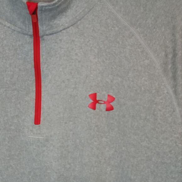 Under Armour Gray 3/4 Zip Jacket Athletic Top
Lightweight Heatgear Women's Large - Picture 3 of 6